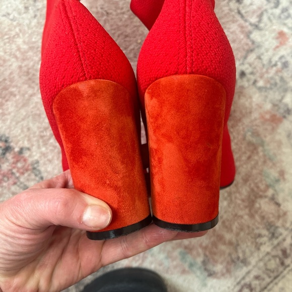 Elena Iachi red sock boots size 7 - Picture 3 of 8